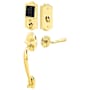 Emtek EMTouch Electronic Touchscreen Keypad Handleset from the Classic Brass Collection Lifetime Polished Brass