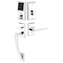 Emtek EMTouch Electronic Keypad Handleset from the Brass Modern Collection Polished Chrome