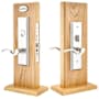 Emtek UL Listed Harrison Dummy Mortise Entry Set from the American Classic Collection Satin Nickel