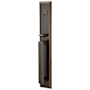 Emtek Melrose Style Single Cylinder UL Mortise Handleset from the Brass Modern Collection Oil Rubbed Bronze