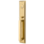 Emtek Melrose Style Single Cylinder UL Mortise Handleset from the Brass Modern Collection French Antique