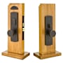 Emtek Hailey Style Single Cylinder UL Mortise Entry Set from the Rustic Modern Collection Medium Bronze