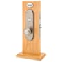 Emtek Charleston Style Single Cylinder UL Mortise Entry Set from the Classic Brass Collection Pewter
