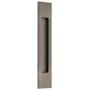 Emtek Modern Rectangular 10 Inch Tall Rectangular Flush Door Pull Pewter