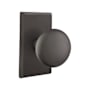 Emtek Winchester Reversible Non-Turning Two-Sided Dummy Door Knob Set from the Sandcast Bronze Collection Flat Black Bronze