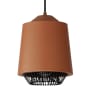 ET2 Phoenix 9" Wide LED Cage Mini Pendant Brick / Black