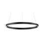 ET2 Groove 24" Wide LED Ring Chandelier Black