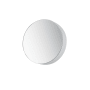 ET2 Embosse 8" Diameter Modern Circular Frameless Bathroom Wall Mirror with LED Lighting Polished Chrome