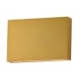 ET2 Brik 2 Light 7" Tall LED Outdoor Wall Sconce Natural Aged Brass