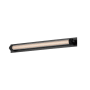 ET2 Doric 26" Wide LED Bath Bar with Ribbed Glass Shade Black