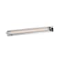 ET2 Doric 26" Wide LED Bath Bar with Ribbed Glass Shade Polished Chrome