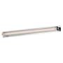 ET2 Doric 30" Wide LED Bath Bar with Ribbed Glass Shade Polished Chrome