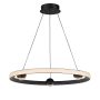 ET2 Nodes 24" Wide LED Ring Chandelier Black