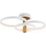 ET2 Hoopla 26" Wide Semi-flush Ceiling Fixture White / Gold