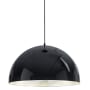 ET2 Hemisphere 24" Wide LED Pendant Gloss Black / Aluminum