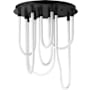 ET2 Soleil 20" Wide Flush Mount Ceiling Fixture Black