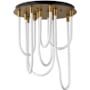 ET2 Soleil 20" Wide Flush Mount Ceiling Fixture Natural Aged Brass