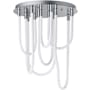 ET2 Soleil 20" Wide Flush Mount Ceiling Fixture Polished Chrome