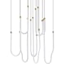 ET2 Soleil 36" Wide Multi Light Pendant Natural Aged Brass