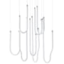 ET2 Soleil 36" Wide Multi Light Pendant Polished Chrome