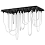 ET2 Soleil 42" Wide Flush Mount Linear Ceiling Fixture Black