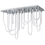 ET2 Soleil 42" Wide Flush Mount Linear Ceiling Fixture Polished Chrome