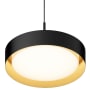 ET2 Echo 16" Wide LED Pendant Black / Gold
