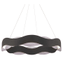 Eurofase Lighting Vaughan 34" Wide Ring Chandelier Black / Nickel
