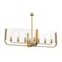 Eurofase Lighting Campisi 8 Light 35" Wide Taper Candle Chandelier Brass