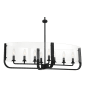 Eurofase Lighting Campisi 8 Light 35" Wide Taper Candle Chandelier Black