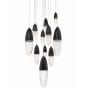 Eurofase Lighting Écrou 12 Light 30" Wide Suspension Multi Light Pendant Black