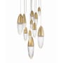 Eurofase Lighting Écrou 12 Light 30" Wide Suspension Multi Light Pendant Gold