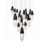 Eurofase Lighting Écrou 22 Light 40" Wide Suspension Multi Light Pendant Black