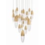 Eurofase Lighting Écrou 22 Light 40" Wide Suspension Multi Light Pendant Gold