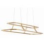 Eurofase Lighting Cadoux 2 Light 44" Wide LED Linear Chandelier Gold