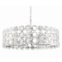 Eurofase Lighting Perrene 8 Light 32" Wide Drum Chandelier Chrome
