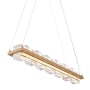 Eurofase Lighting Bruco 35" Wide Linear Chandelier Gold