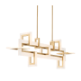 Eurofase Lighting Inizio 49" Wide Linear Chandelier Gold