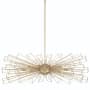 Eurofase Lighting Dendelio 10 Light 45" Wide Abstract Sputnik Chandelier Gold