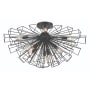 Eurofase Lighting Dendelio 9 Light 30" Wide Semi-Flush Ceiling Fixture Black