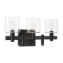 Eurofase Lighting Decato 3 Light 21" Wide Vanity Light Black
