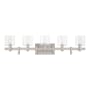 Eurofase Lighting Decato 5 Light 38" Wide Vanity Light Nickel
