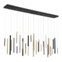 Eurofase Lighting Santana 72" Wide 3000K LED Linear Multi Pendant Black / Nickel / Gold
