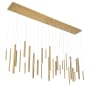 Eurofase Lighting Santana 72" Wide 3000K LED Linear Multi Pendant Brass