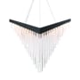 Eurofase Lighting Vivien 32" Wide LED Abstract Linear Chandelier Black