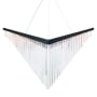Eurofase Lighting Vivien 60" Wide LED Abstract Linear Chandelier Black