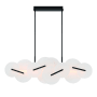 Eurofase Lighting Nuvola 56" Wide LED Abstract Linear Chandelier Black