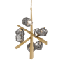Eurofase Lighting Thorah 27" Wide LED Abstract Chandelier Gold