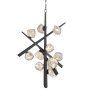 Eurofase Lighting Thorah 36" Wide LED Abstract Chandelier Graphite