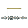 Eurofase Lighting Atomo 74" Wide LED Linear Chandelier Gold